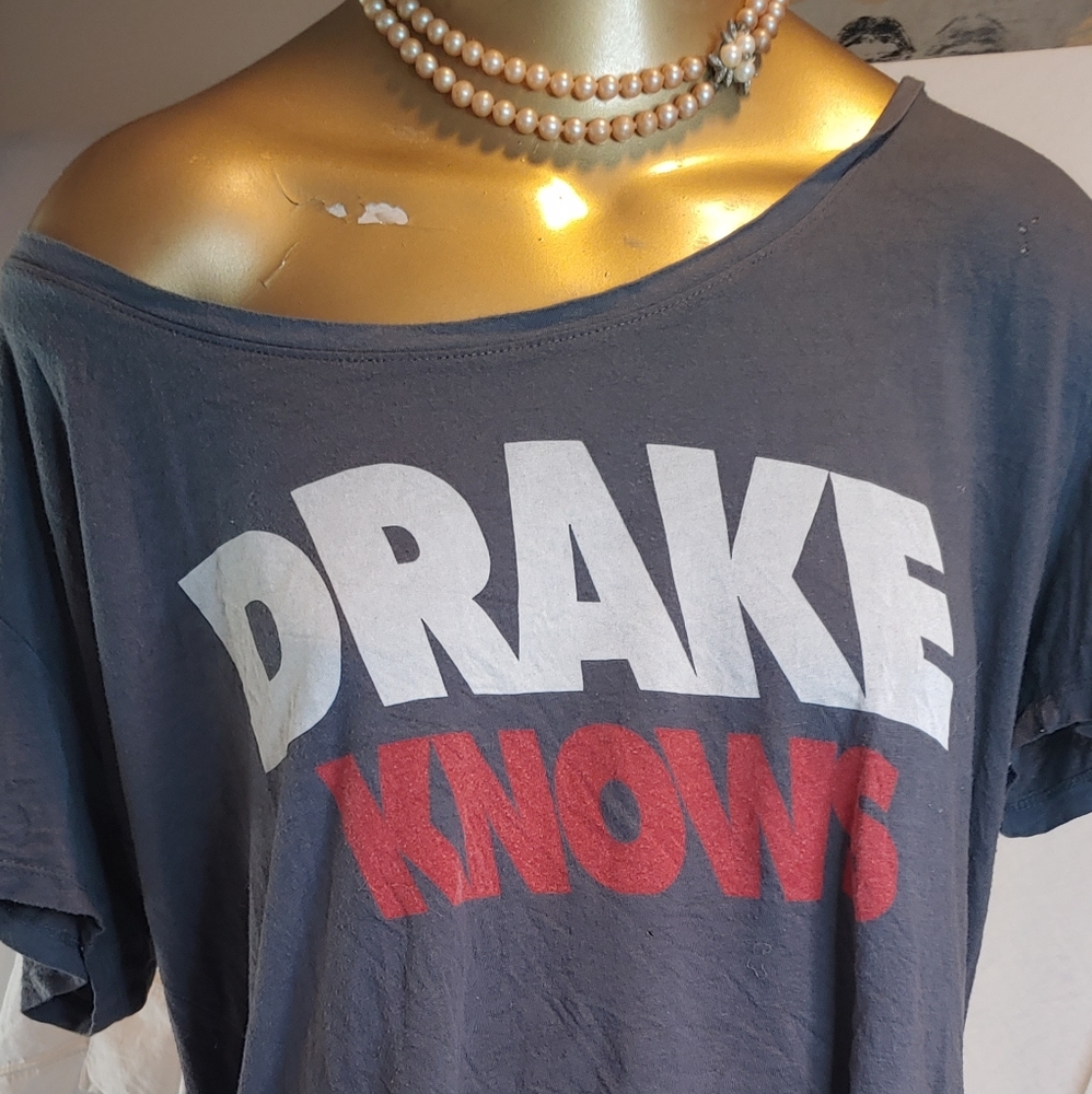 Drake Concert Crop Top Tee DRAKE KNOWS XL